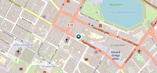 Kart som viser plasseringen til Legene i andre, Nygårdsgaten 4, 5015 Bergen